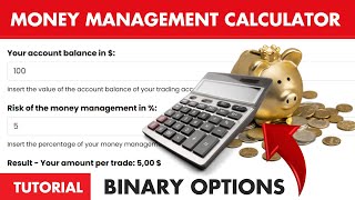 Calculadora de administración de dinero de opciones binarias de Binaryoptions.com explicada